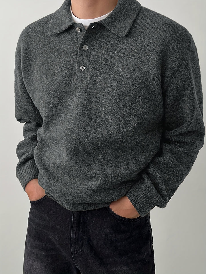 Rowan | Polo Collar Knit Sweater