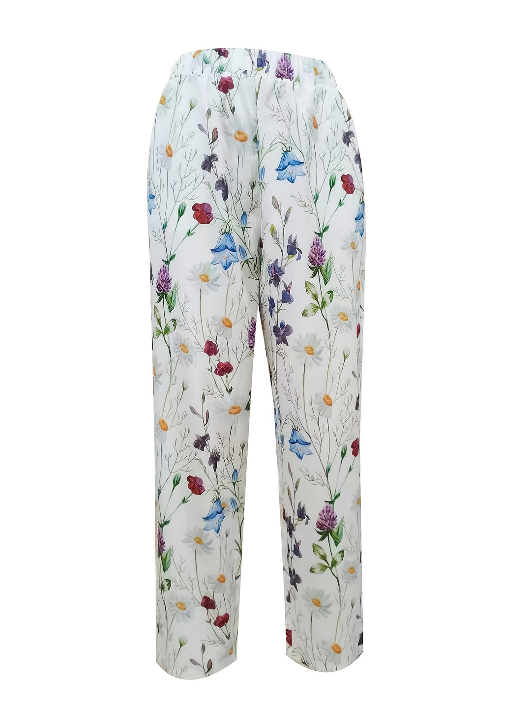 Eleanor | Garden-Print Tapered Pants