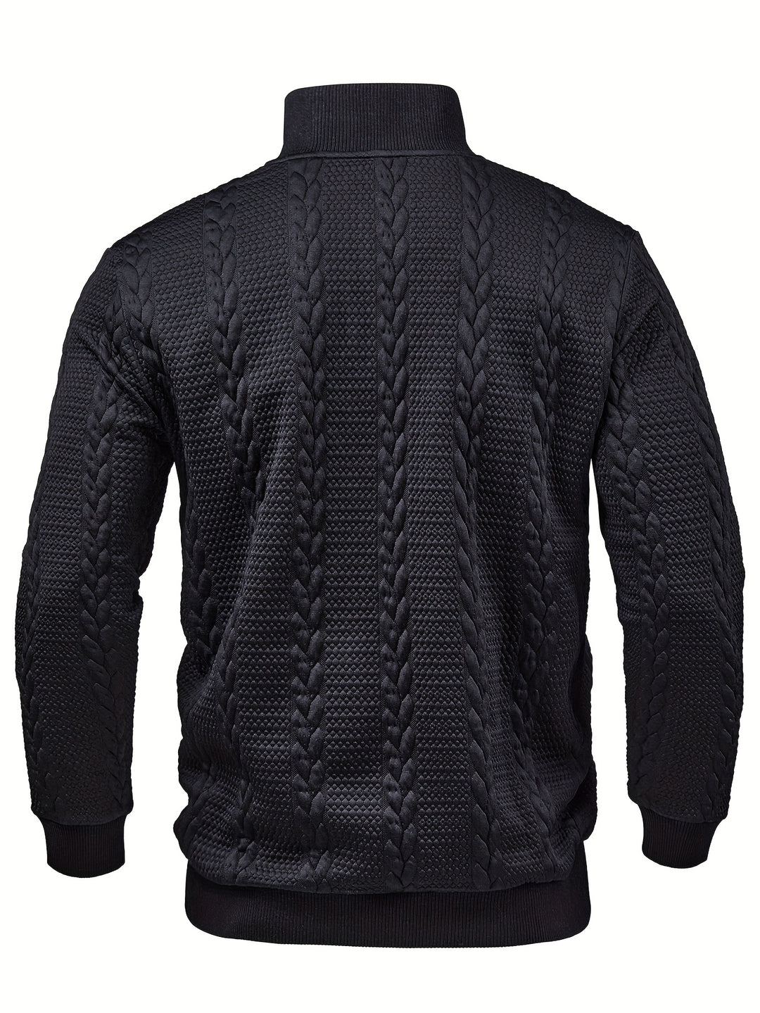 Callum | Textured Stand-Collar Henley