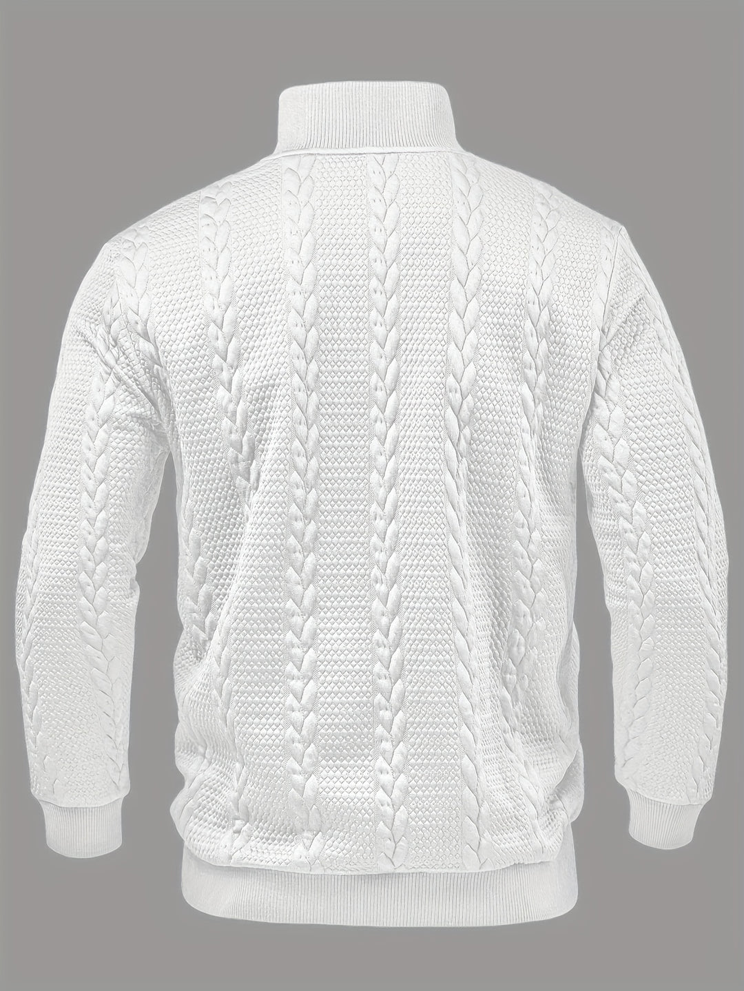 Callum | Textured Stand-Collar Henley