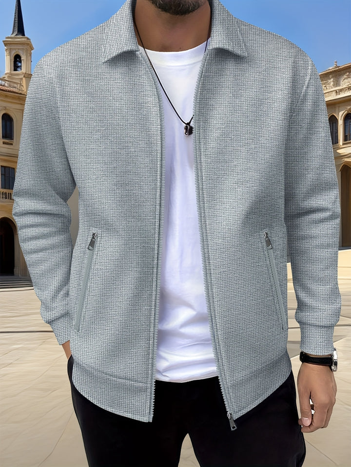 Wesley | Textured Full-Zip Jacket