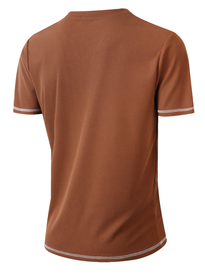 Sawyer | Textured Short Sleeve Henley