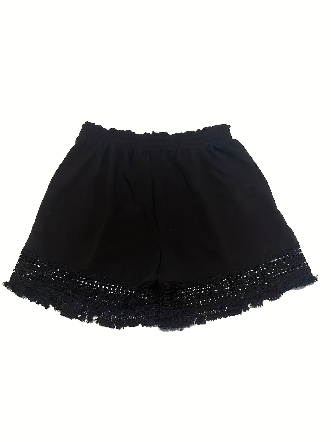 Lydia | Lace-Trim Relaxed Summer Shorts