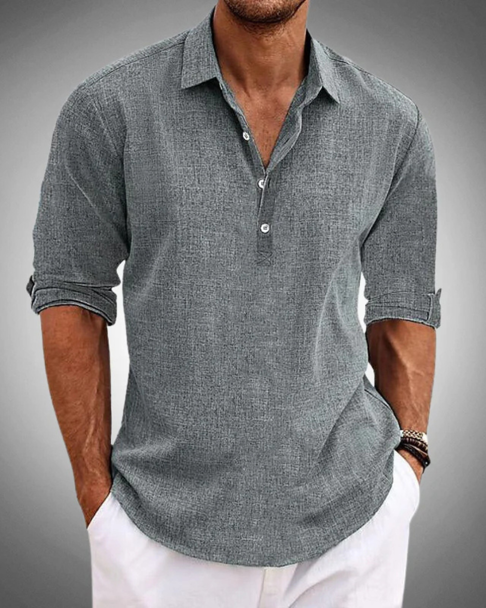 Caleb | Refined Button-Front Classic Shirt