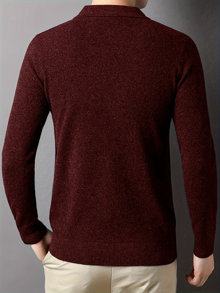 Wesley | Refined Collared Polo Sweater
