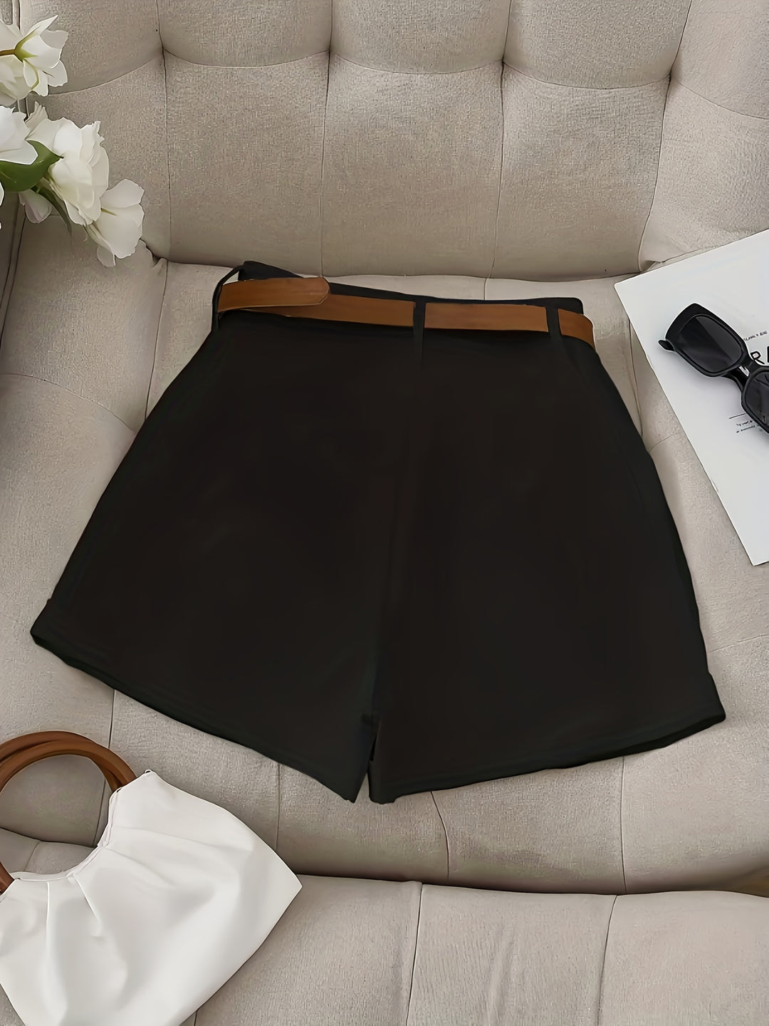 Amelia | Tailored High-Waist Shorts