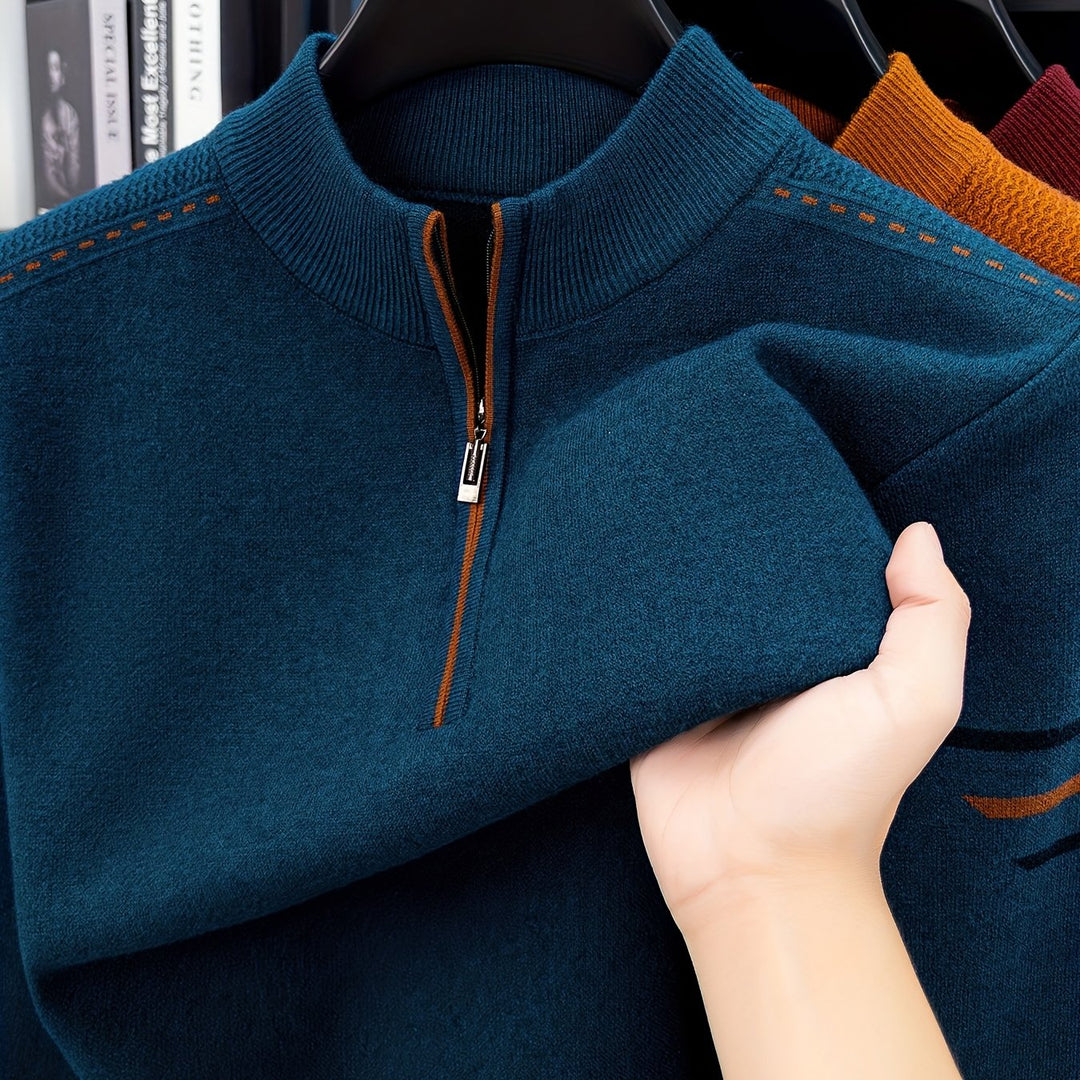 Malcolm | Half-Zip Knit Sweater