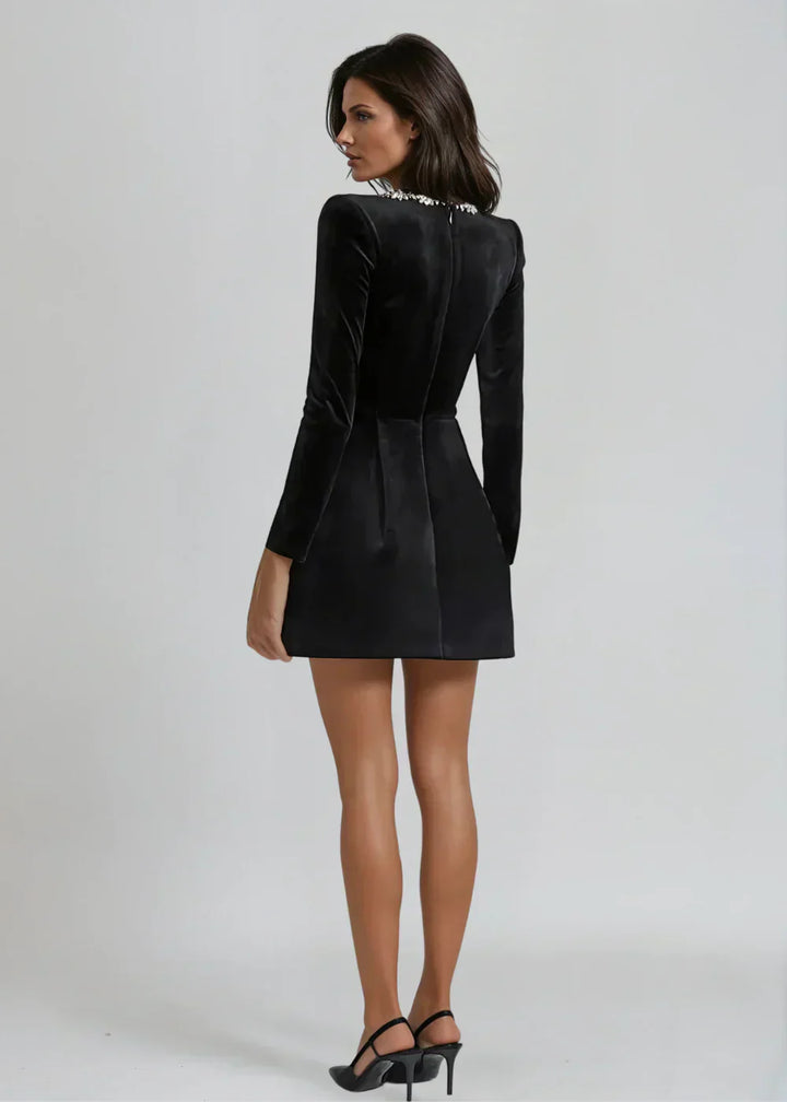 Brielle | Elegant Velvet Mini Dress