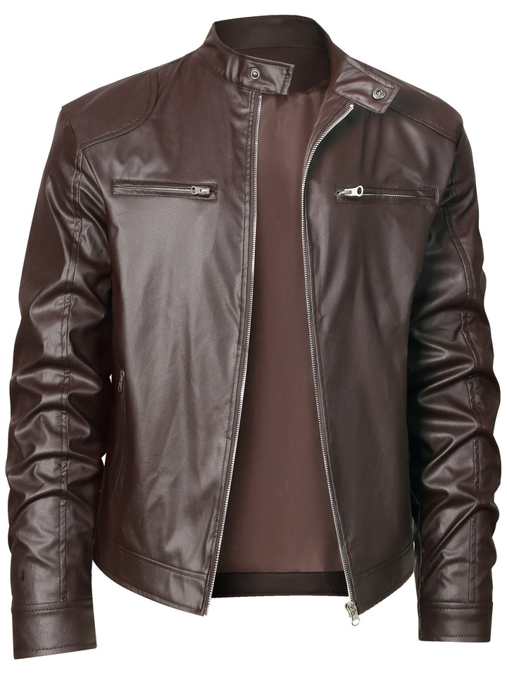 Marcus | Stand-Collar Moto Jacket
