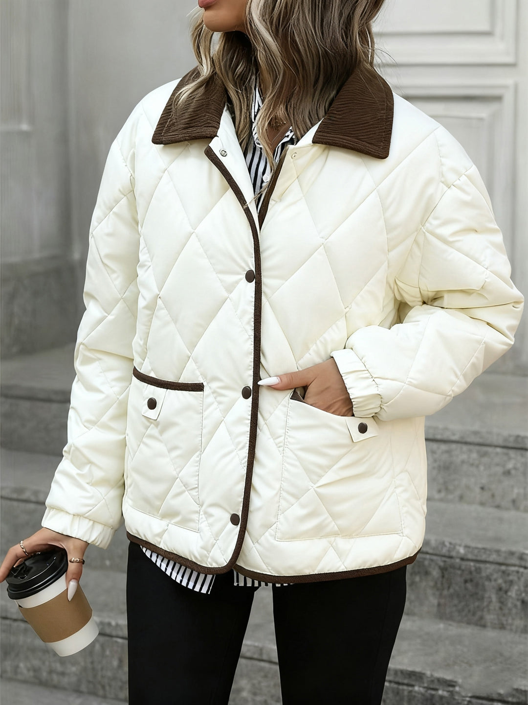 Rosalind | Quilted Diamond Padded Jacket