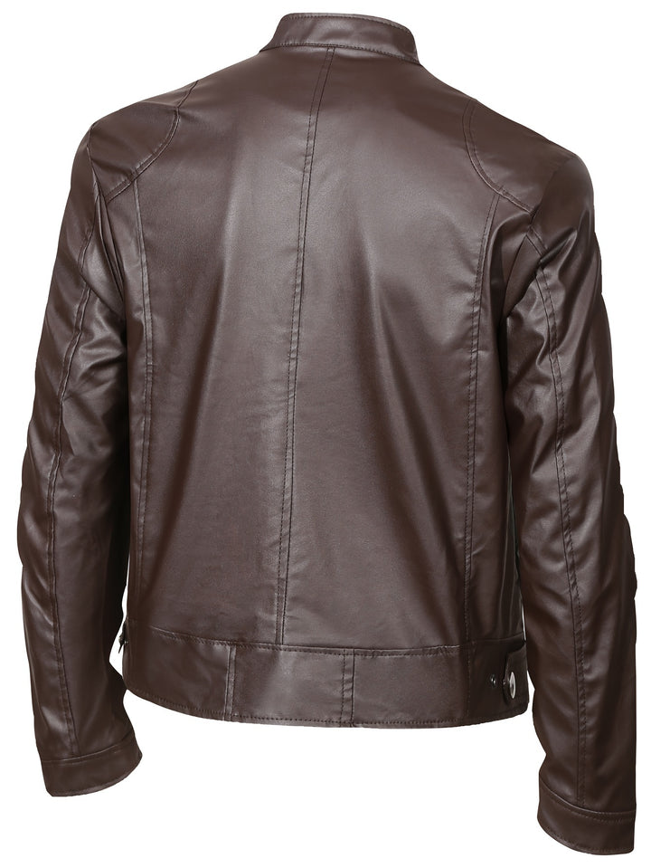 Marcus | Stand-Collar Moto Jacket
