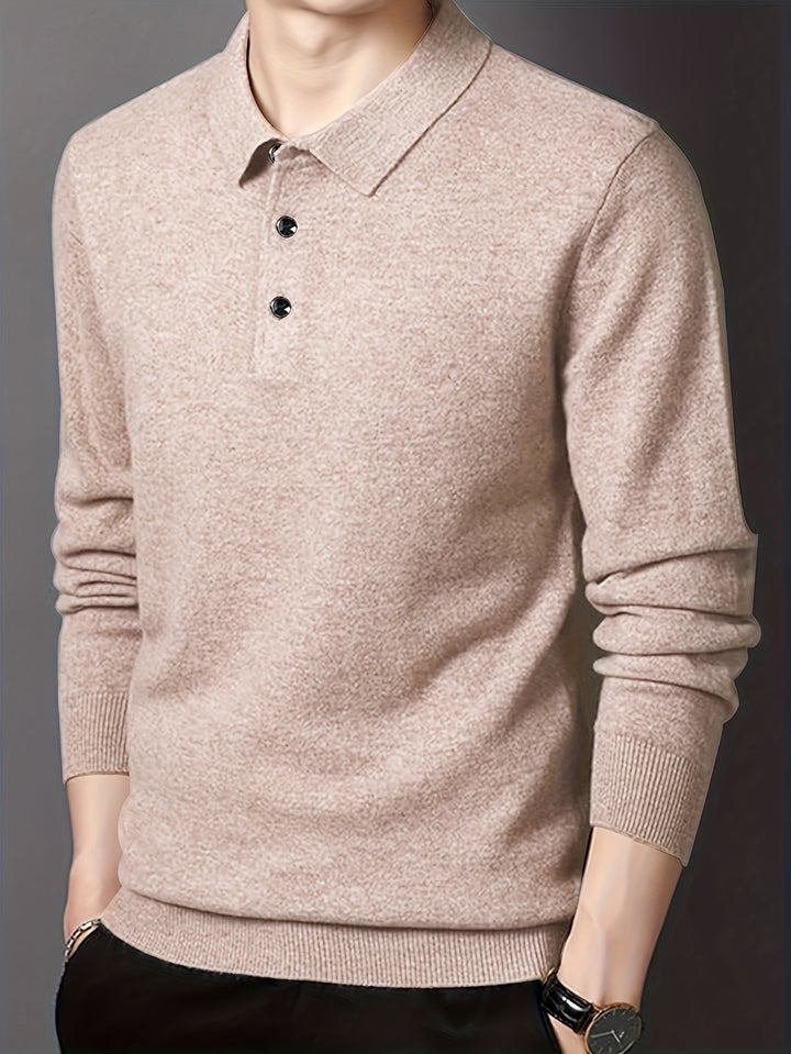 Wesley | Refined Collared Polo Sweater