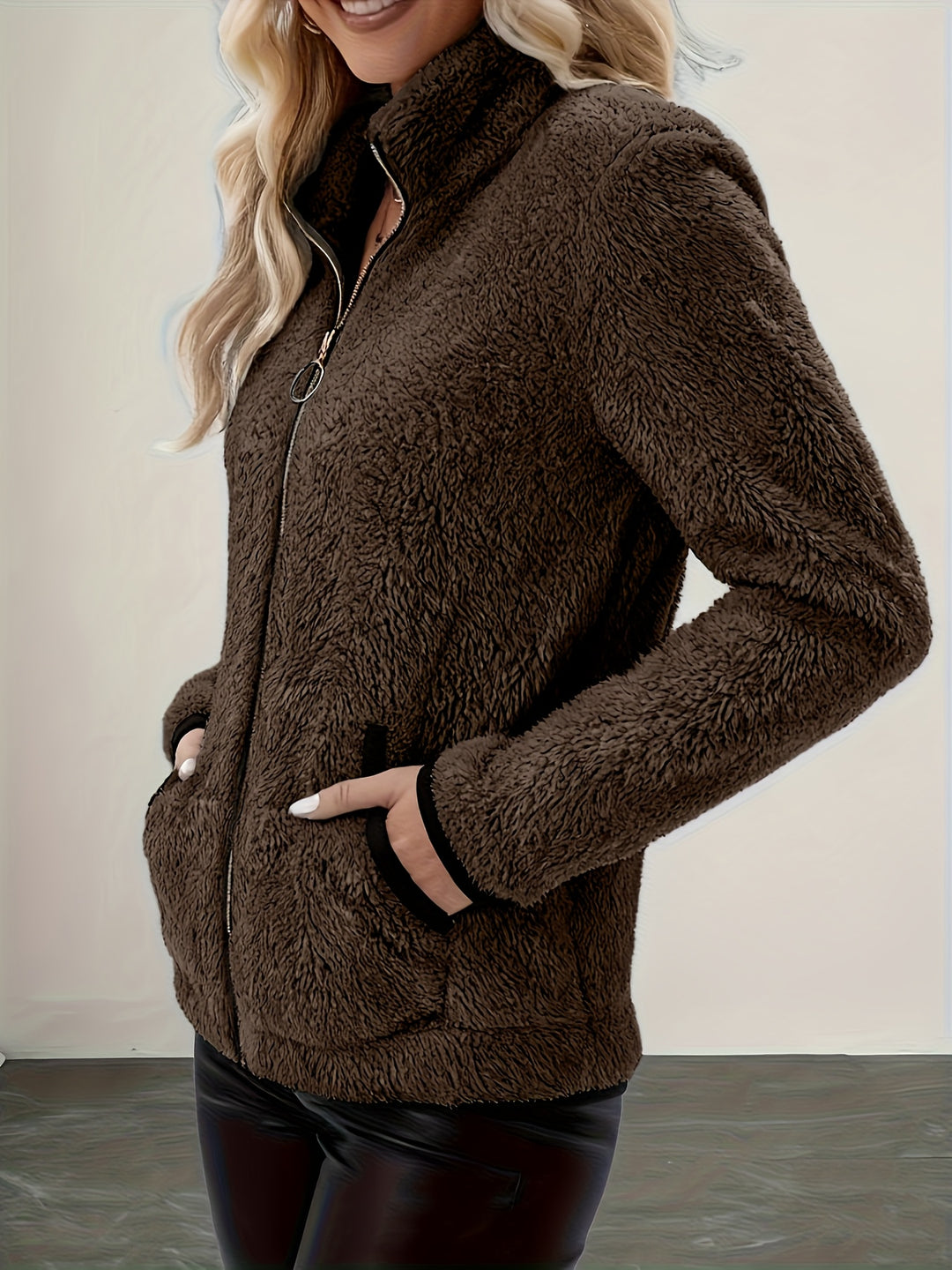 Marion | Cosy Plush Zip-Up Jacket