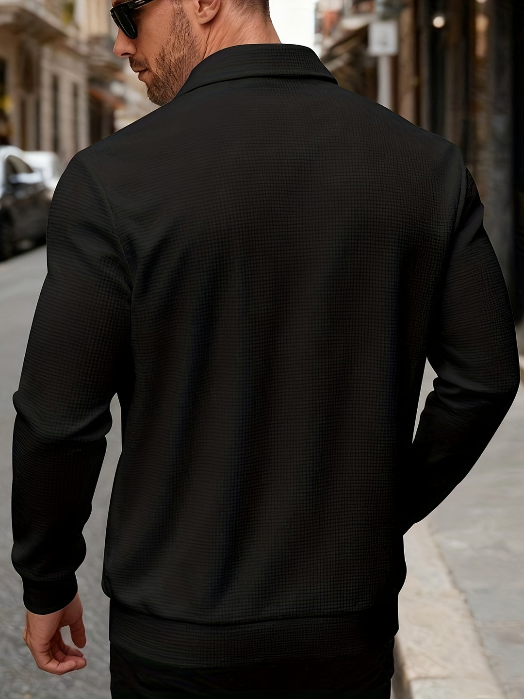 Wesley | Textured Full-Zip Jacket