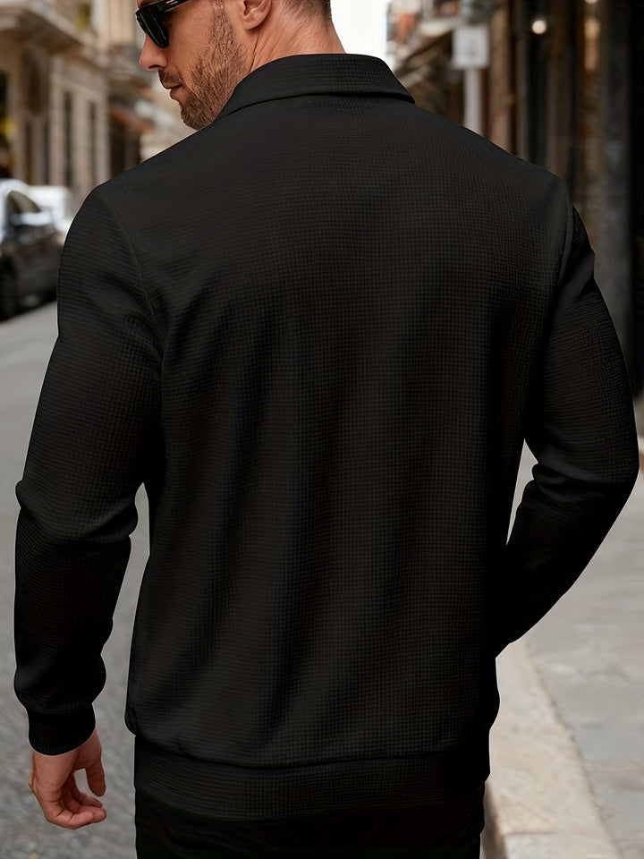 Wesley | Textured Full-Zip Jacket