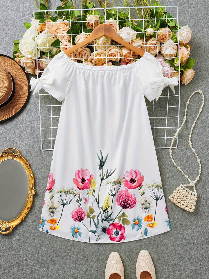 Claire | Floral Off-Shoulder Mini Dress