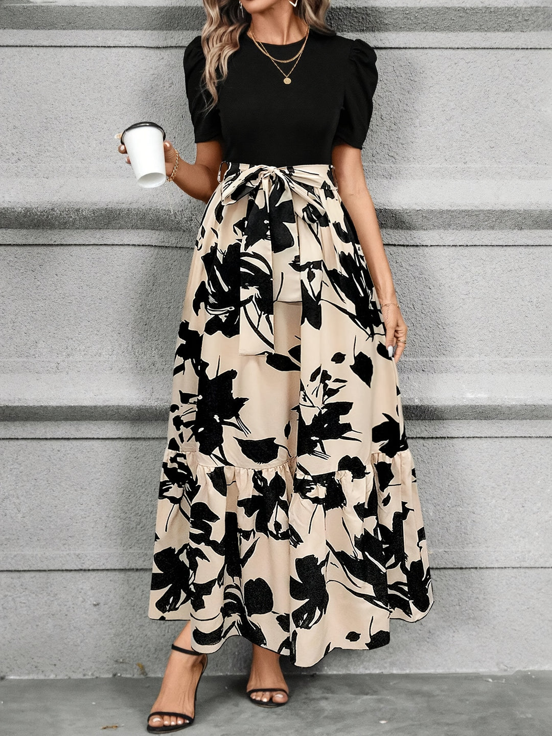 Elena | Floral Print Maxi Dress