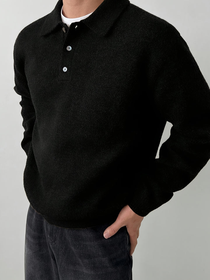 Rowan | Polo Collar Knit Sweater