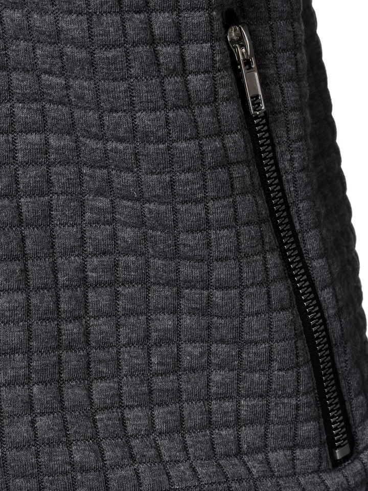 Sullivan | Textured Stand-Collar Zip Jacket