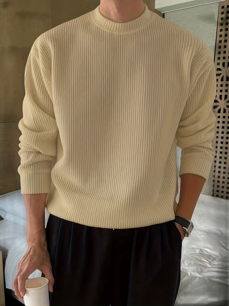 Kellan | Knitwear Long Sleeve Ribbed Shirt