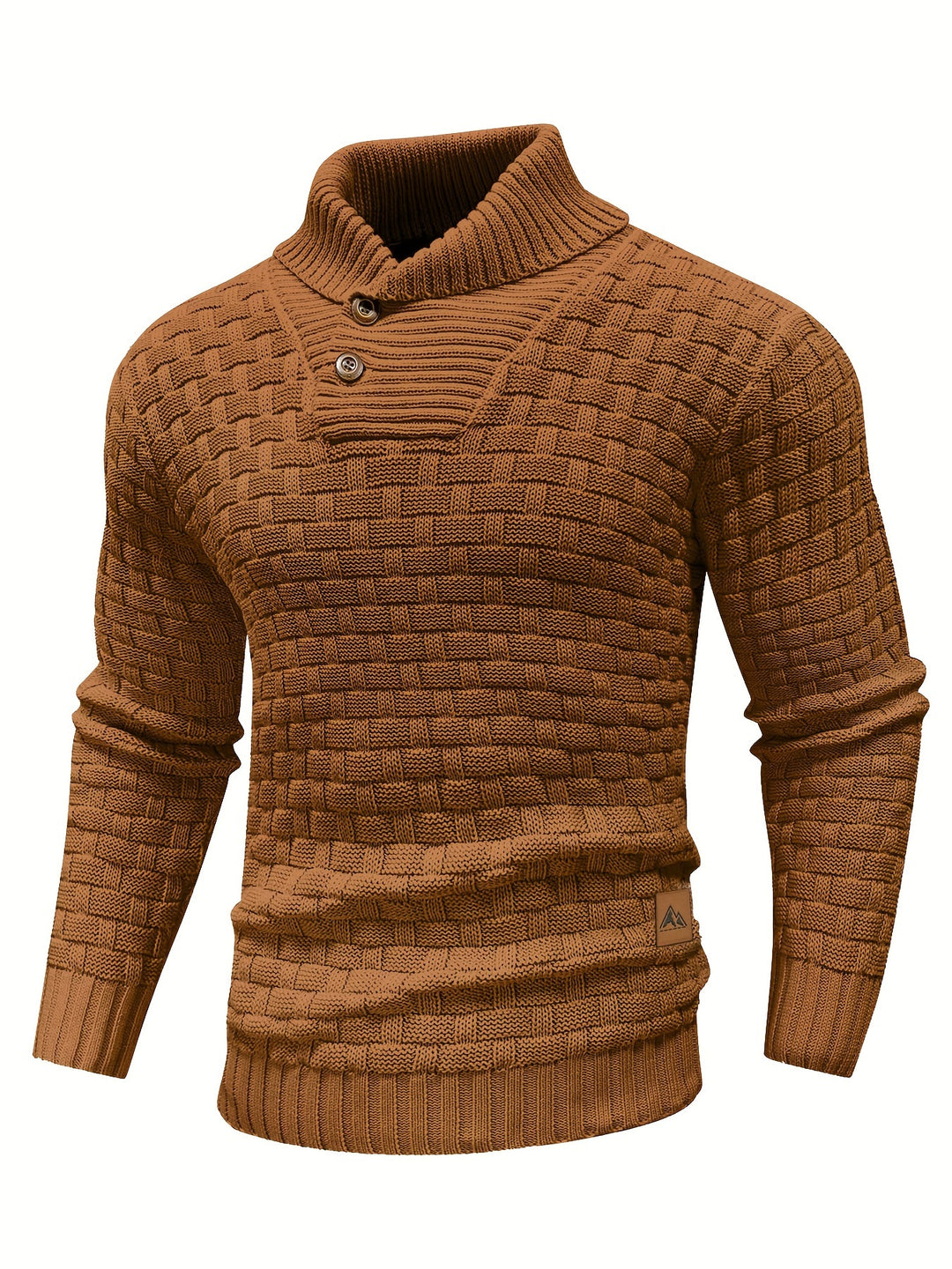 Garrett | Textured Shawl-Collar Sweater