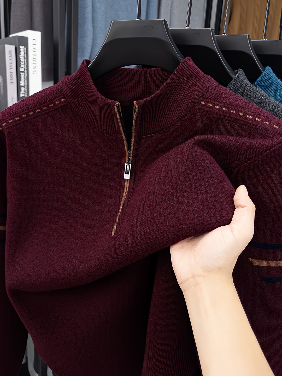 Malcolm | Half-Zip Knit Sweater