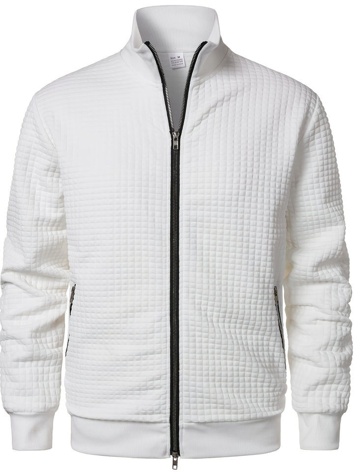 Sullivan | Textured Stand-Collar Zip Jacket