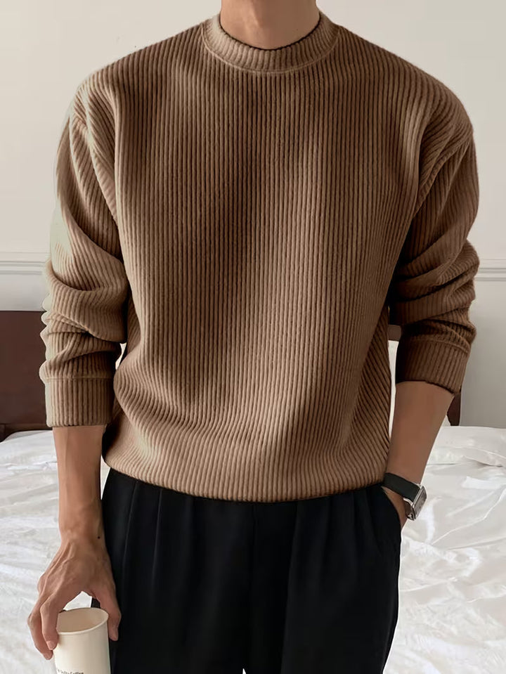 Kellan | Knitwear Long Sleeve Ribbed Shirt