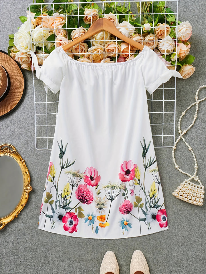 Claire | Floral Off-Shoulder Mini Dress