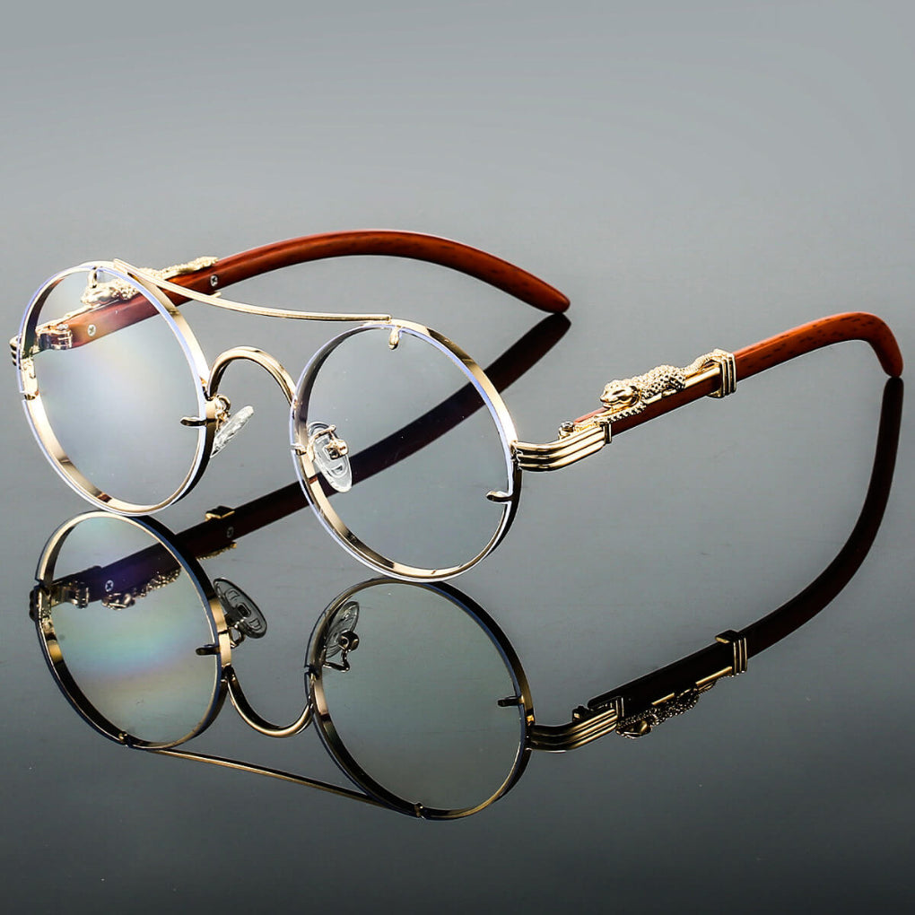 Max | Sleek Retro Metal Oval Sunglasses
