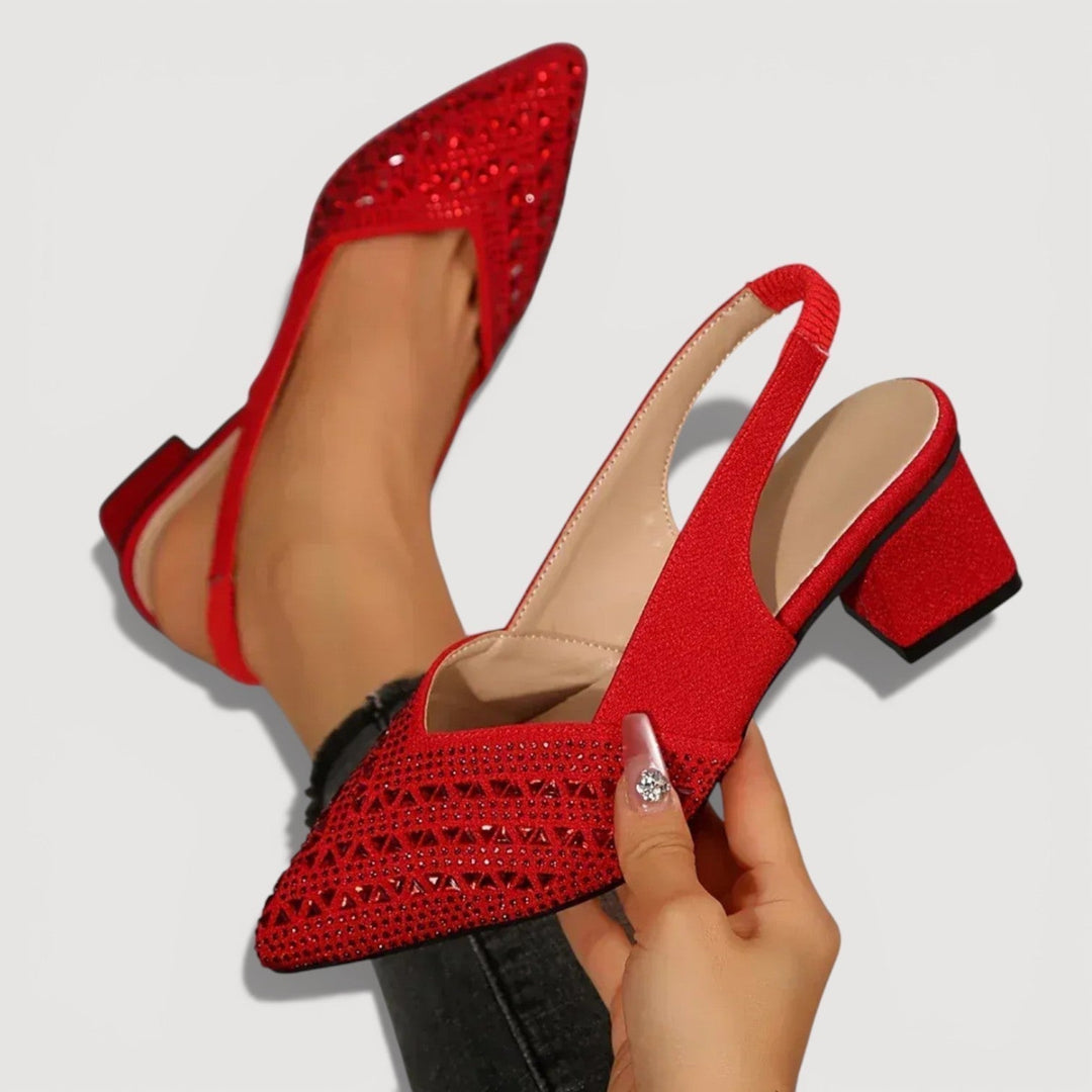 Delphine | Sparkling Slingback Pumps
