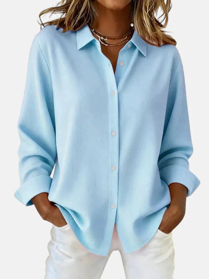 Olivia | Refined Flow Button Blouse