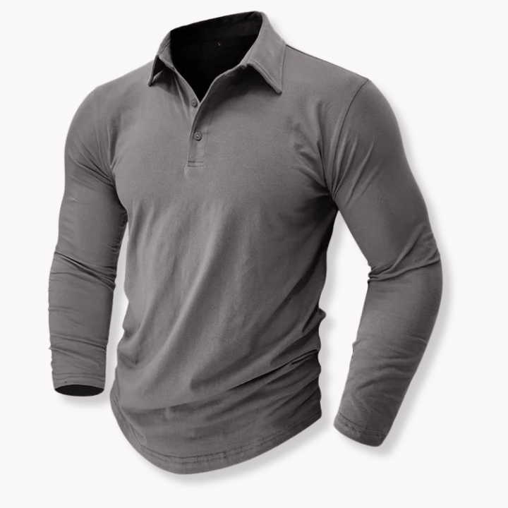 Edison | Casual Long Sleeve Collared Polo