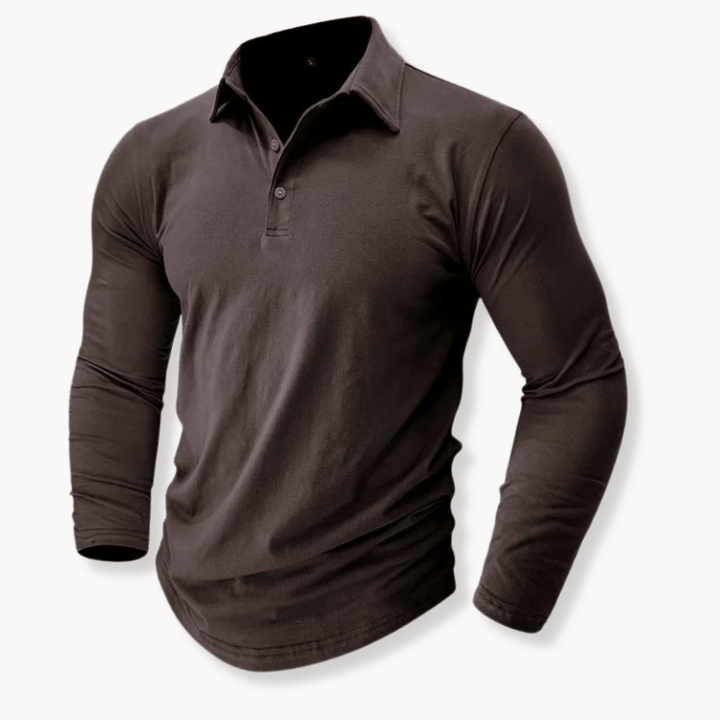 Edison | Casual Long Sleeve Collared Polo