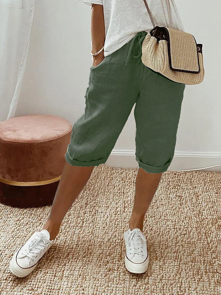 Laluna® | Cotton Linen Women's Shorts