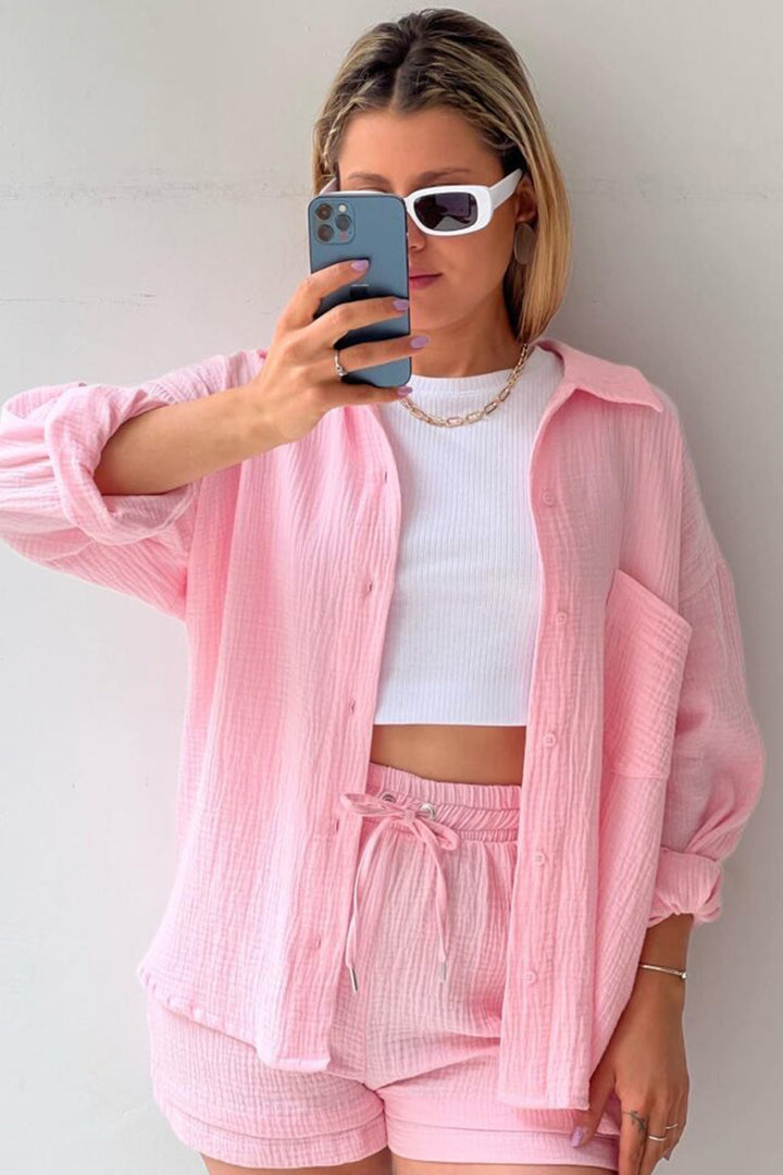 Aurora | Stylish Cardigan and Short Set