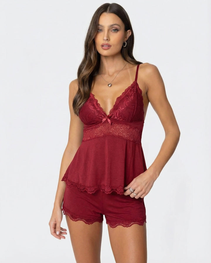 Annelise | Delicate Lace Two-Piece Set