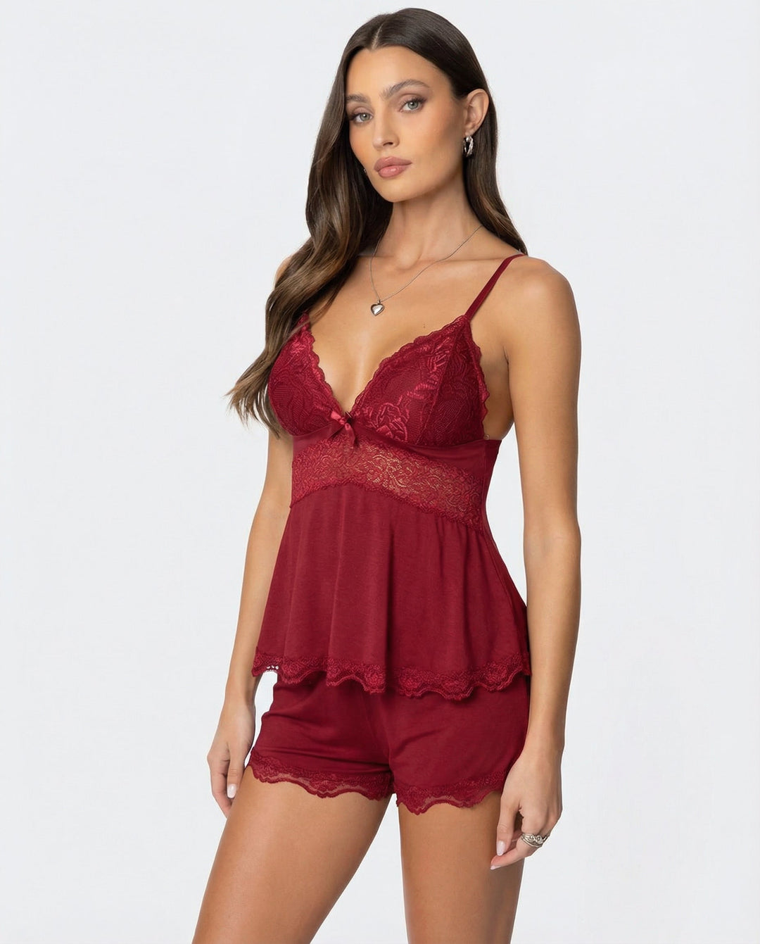 Annelise | Delicate Lace Two-Piece Set