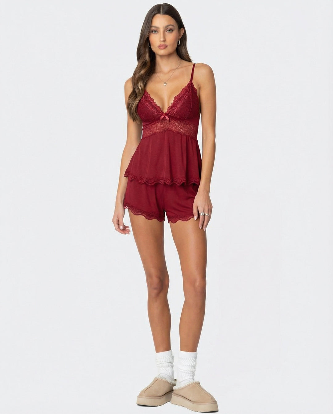 Annelise | Delicate Lace Two-Piece Set