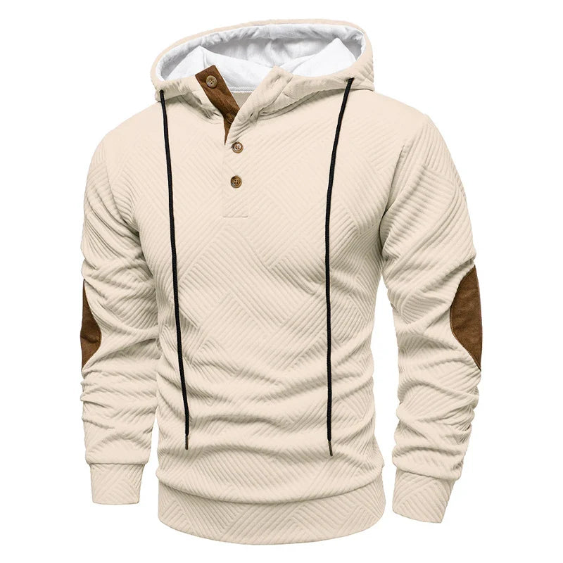 Stellan | Stylish Button Up Hooded Sweater