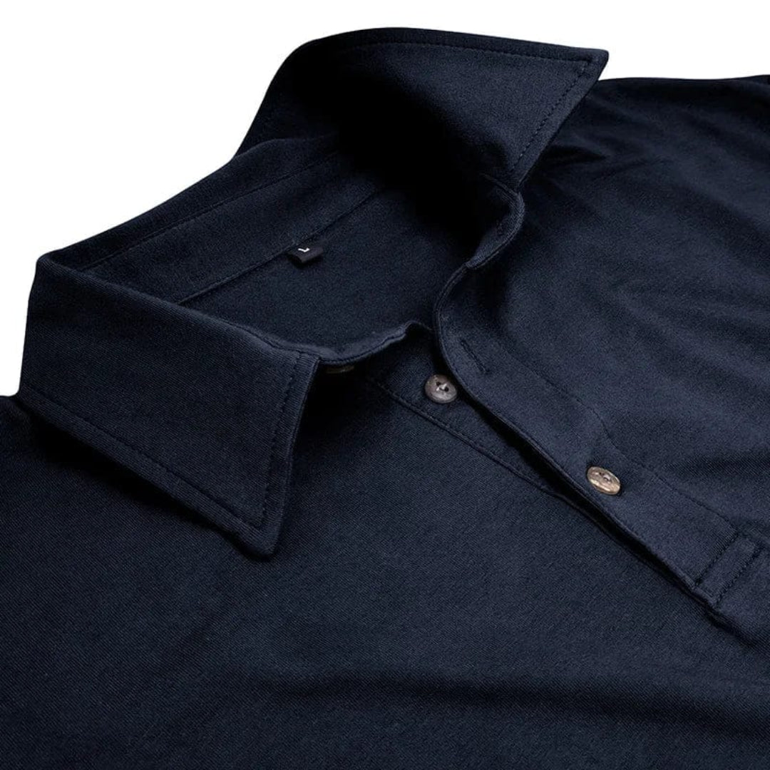 Edison | Casual Long Sleeve Collared Polo