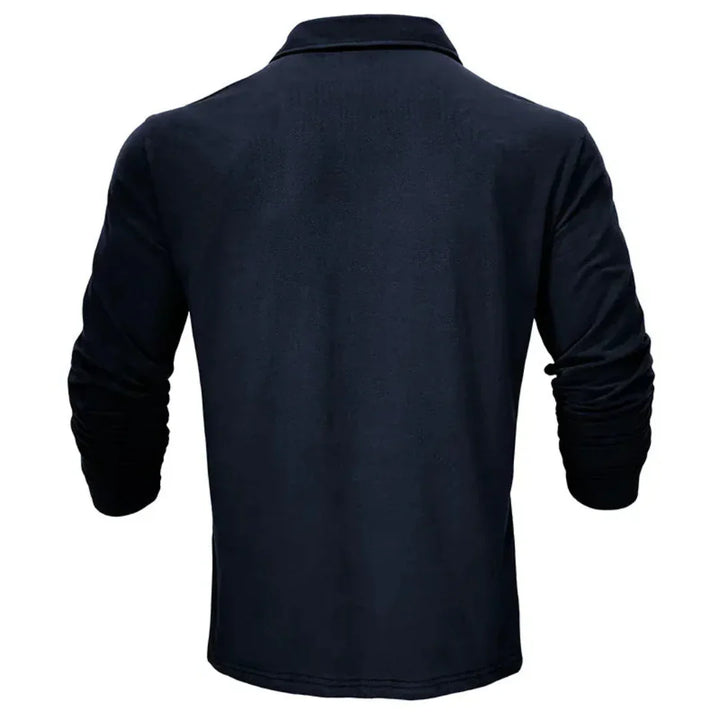 Edison | Casual Long Sleeve Collared Polo