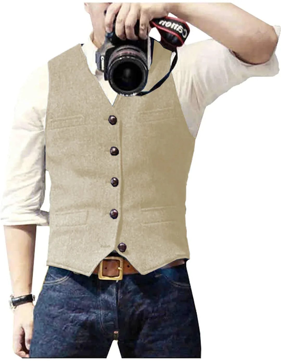 Matthew | Classic Herringbone Tweed Waistcoat