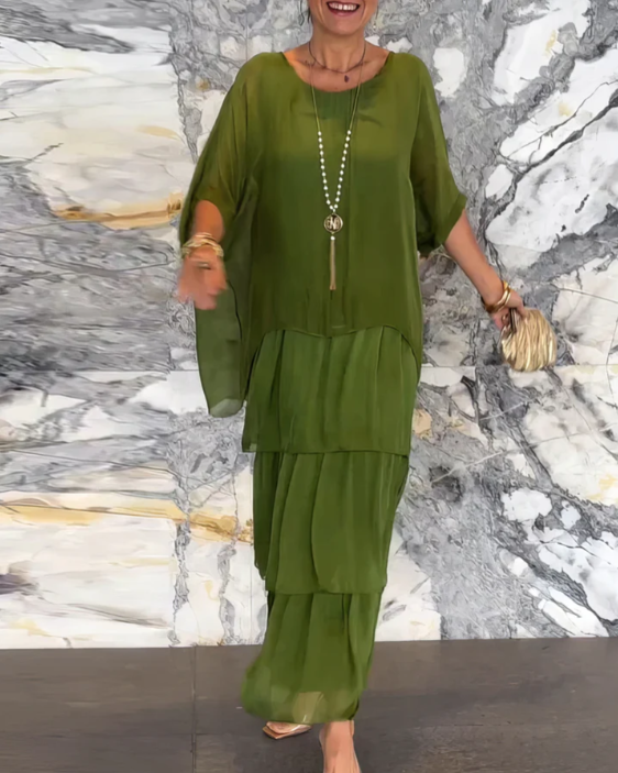 Caroline | Elegant Flowing Maxi Dress