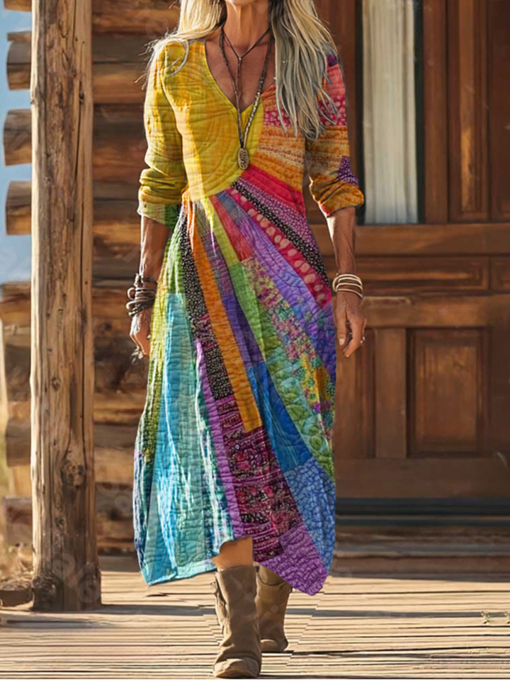 Sasha | Bohemian Sun Design Dress