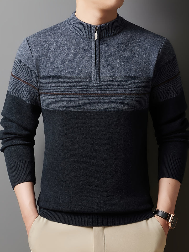 Gregory | Refined Half-Zip Sweater