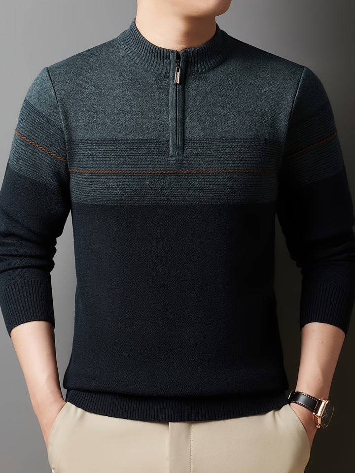 Gregory | Refined Half-Zip Sweater
