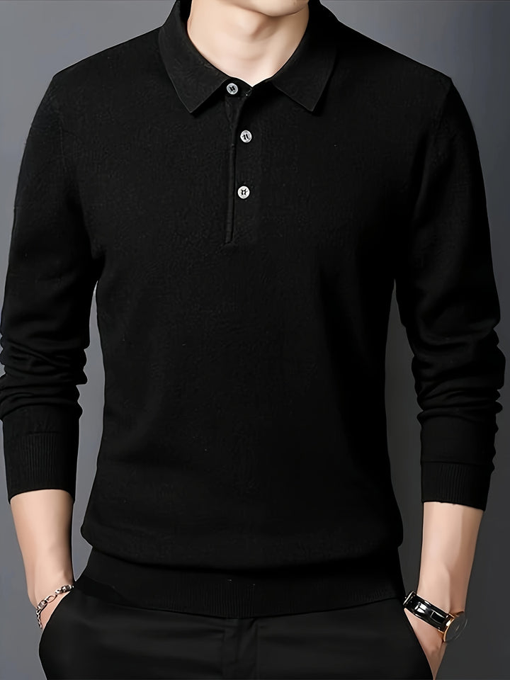 Wesley | Refined Collared Polo Sweater