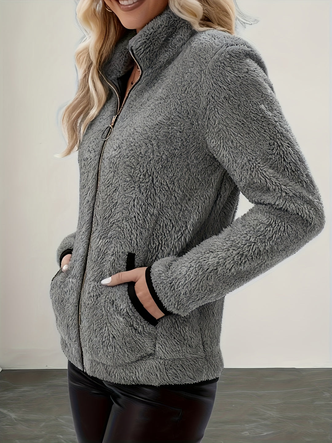 Marion | Cosy Plush Zip-Up Jacket