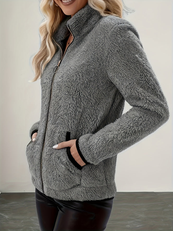 Marion | Cosy Plush Zip-Up Jacket